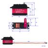 DIYmall 150KG DS51150 Digital Servo, Full Metal Gear, 180 Degree Waterproof, IP66, 12V, with 18T Servo Arm, for Baja Cars and 15 Scale RC Cars