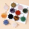 Handcraft Snowflake Agate Necklace Unique Stone Christmas Jewelry Suitable for Everyday Elegant