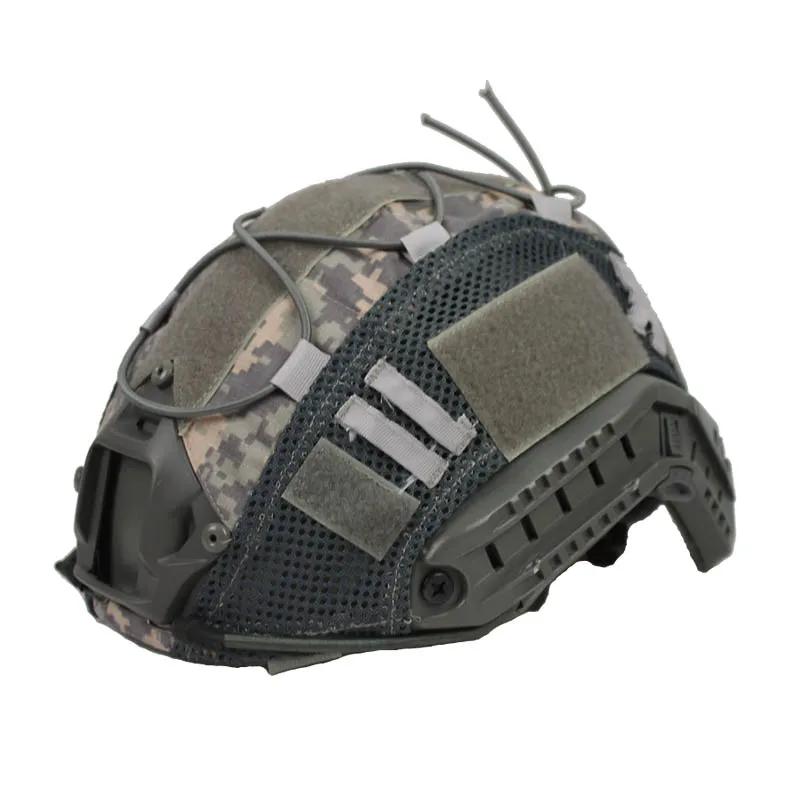 1 PC Copertura per casco tattico per caschi Fast MH PJ BJ Protezione per casco Fast Cordino elastico (Casco non incluso)