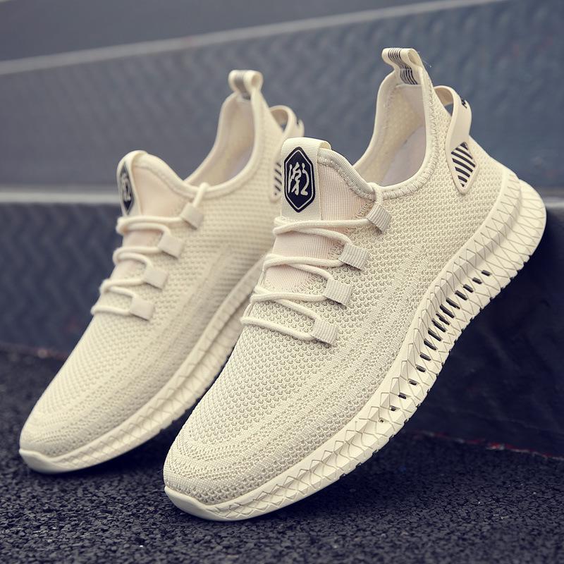 2023 Summer New Fashion Outdoor Mesh Trendy Lace Up Breathable Flyknit Shoes Sports Running Shoes