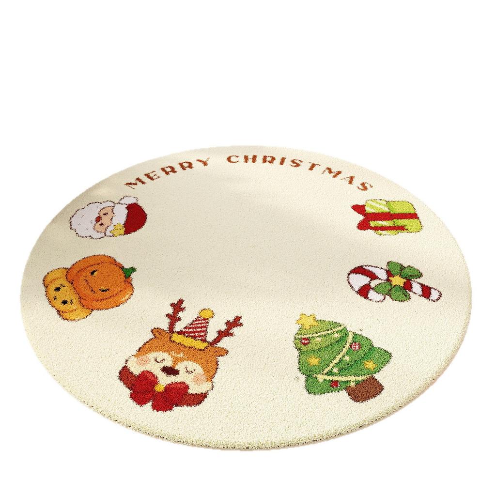 Imitation Kaschmir Teppich Schlafzimmer Schmutzabweisend und Pflegeleicht Imitation Kaschmir Teppich Haushalt Weihnachten Dekorative Fußmatten
