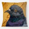 Oil Painting Animals Dachshund Dalmatian Basset Hound Dog Cat And Pheasant Print Cushion Cover Pillow Case