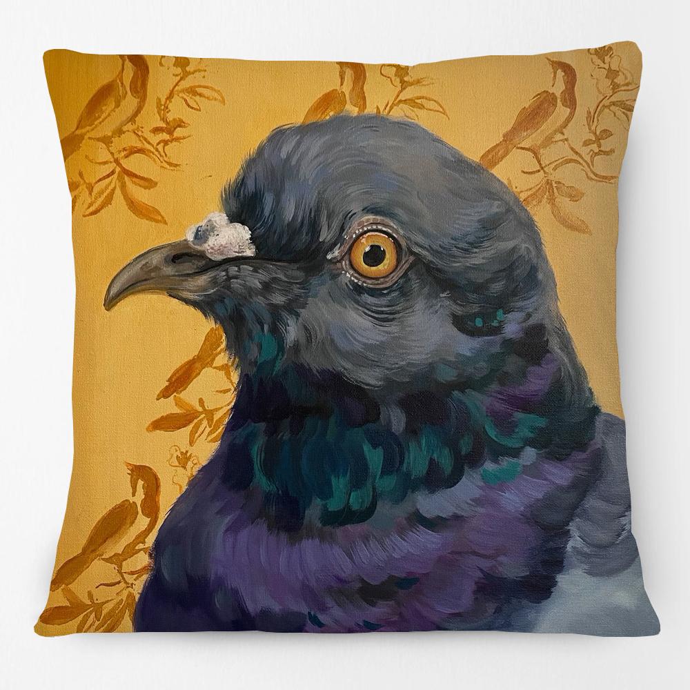 Oil Painting Animals Dachshund Dalmatian Basset Hound Dog Cat And Pheasant Print Cushion Cover Pillow Case