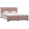 VidaXL Bed Frames Rose Velvet 140x200 Cm
