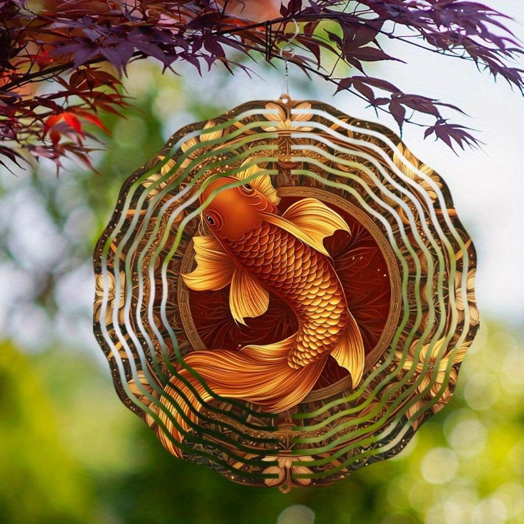 10-Inch Hanging Wind Spinner, Artistic Kinetic Outdoor Wind Chime with 360° Hook, Elegant Garden and Lawn Accent, Classic Gift for Friends