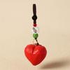 Handmade Heart Wood Carving Keyring & Backpack Charm – Perfect Gift for Couples or Girlfriend