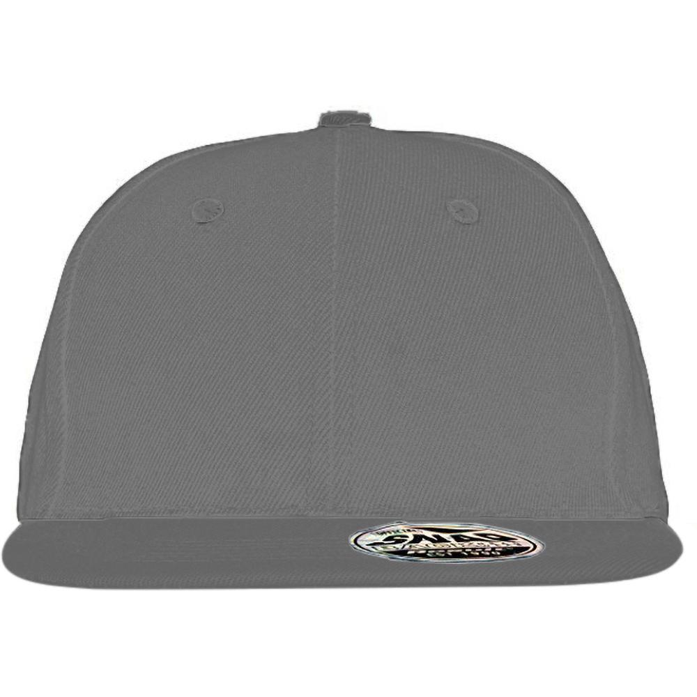 Result Unisex Core Bronx Original Flat Peak Snapback Solid Color Cap
