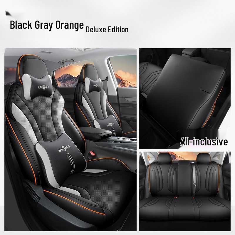 Custom Cartoon Perforated Leather Seat Covers for Geely Binyue L - Compatible with All Models