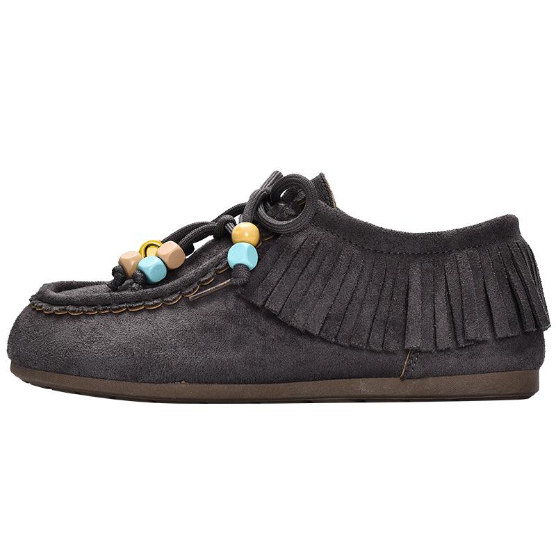 New Product Hot Sale Autumn New Retro Tassel Heightening Versatile Soft Sole Casual Shoes 5266