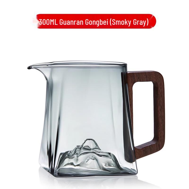 

Shang Qi Glass Gongfu Fair Cup with Wooden Handle