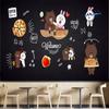 Pizza Wallpaper European And Brick Wall Hand-Painted Pizza Wall Paper Home Decor