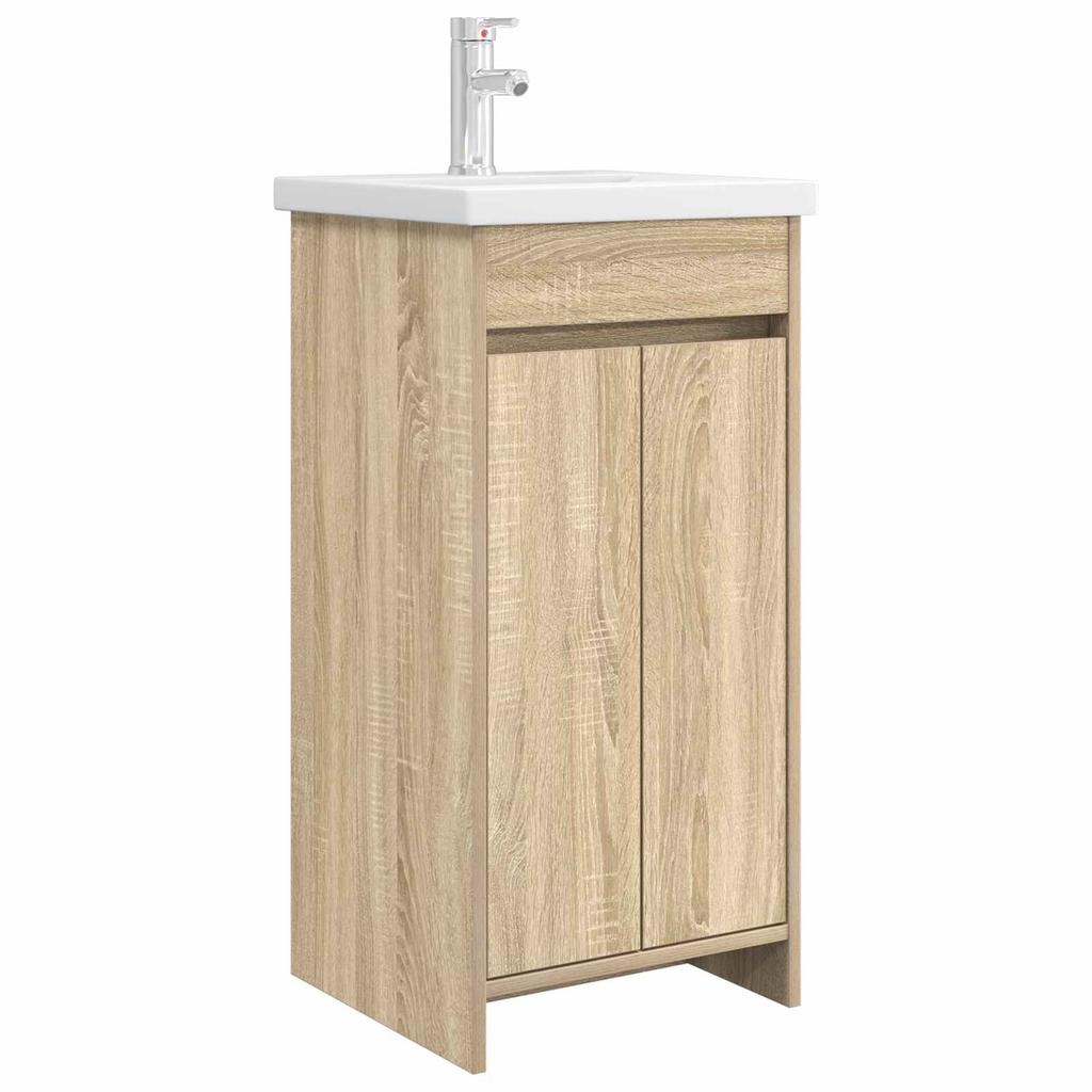 Bathroom Cabinet with Washbasin Sonoma Oak
