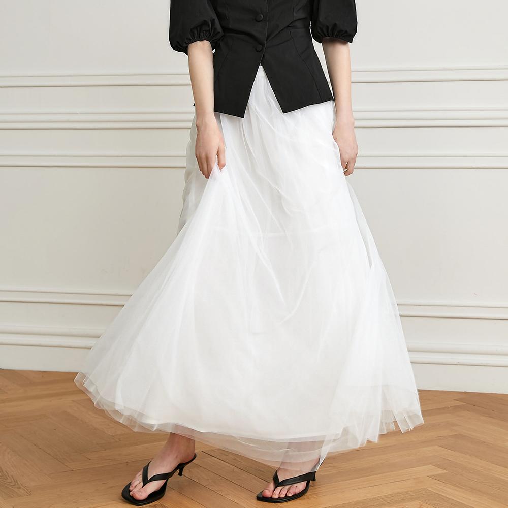 Waiwaiaiem Yy_Versatile A-Line Tulle Skirt