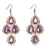 Pair of Drop Earrings in Vibrant Color Dangle Styles Alloy for Sensitive Skin