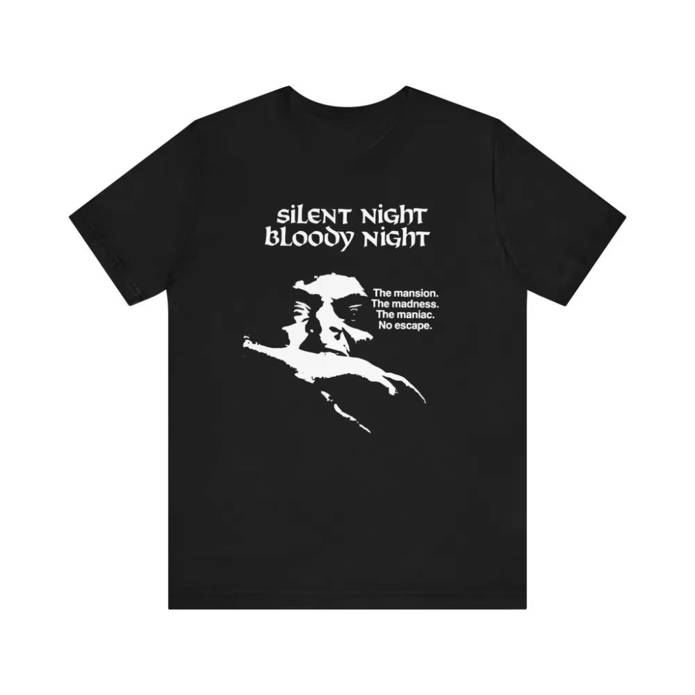 Christmas Eve Bloodbath Horror Movie Themed Tshirt Independent Horror Tshirt Popular Culture Unisex ShortSleeve Tshirt