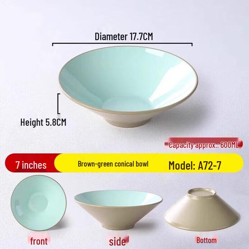 Durable Melamine Commercial Noodle & Soup Bowls, Pack of 10