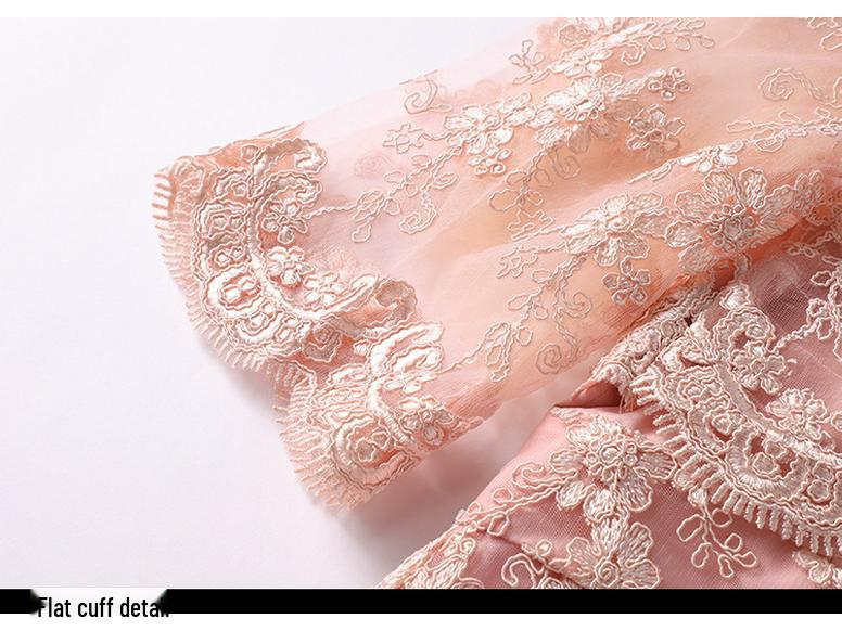 Vielseitiges Jugendliches Feen-Stickspitzenkleid - Übergröße, Neu Herbst/Frühling