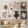 Abstract Vintage Line Geometric Posters And Prints Canvas Painting Modern Nordic Wall Art Pictures Living Room Home Decor
