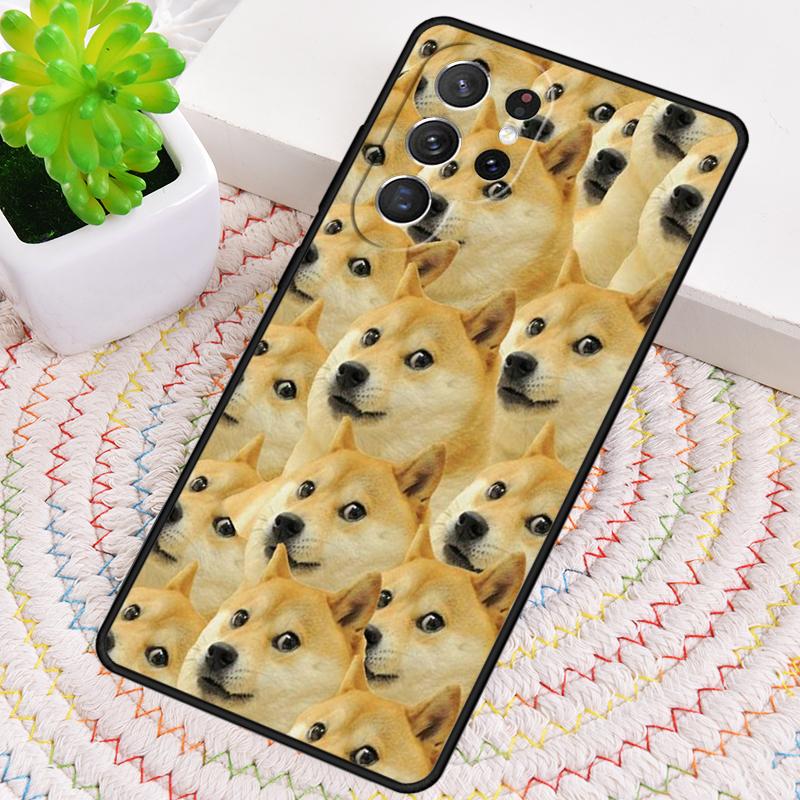Shiba Inu Cute Cartoon Art Phone Case For Samsung Galaxy Note 10 Pro S26 S25 S24 S23 S22 Ultra Plus S21 FE S20 Shockproof Cover