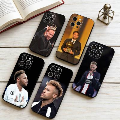 N-Neymar Handyhülle Für iPhone 17,16,15,14,13,12,11 Plus,Pro Max,XS,Weiche Silikon Schwarze Hülle