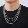 Vnox 50/55/60cm Chain Necklace Set, Silver Gold Color Stainless Steel Basic Collar, 3pcs/set Necklace Jewelry Gift for Men Women