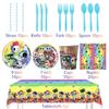 DANDY's World Theme Birthday Disposable Tableware Plate Banner Backdrop Cups Napkins Party Decor Balloon Cake Topper Gifts Props