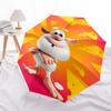 Booba Cheese Automatic Folding Umbrella Portable 3 Fold Design with 8 Bone Frame, Perfect for Outdoor Use and Festive Gifts0104102a