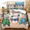 New 3D Print Anime Yuru Camp Bedding Set Duvet Covers Pillowcases Comforter Bedding Sets Bedclothes Bed Home Textiles963