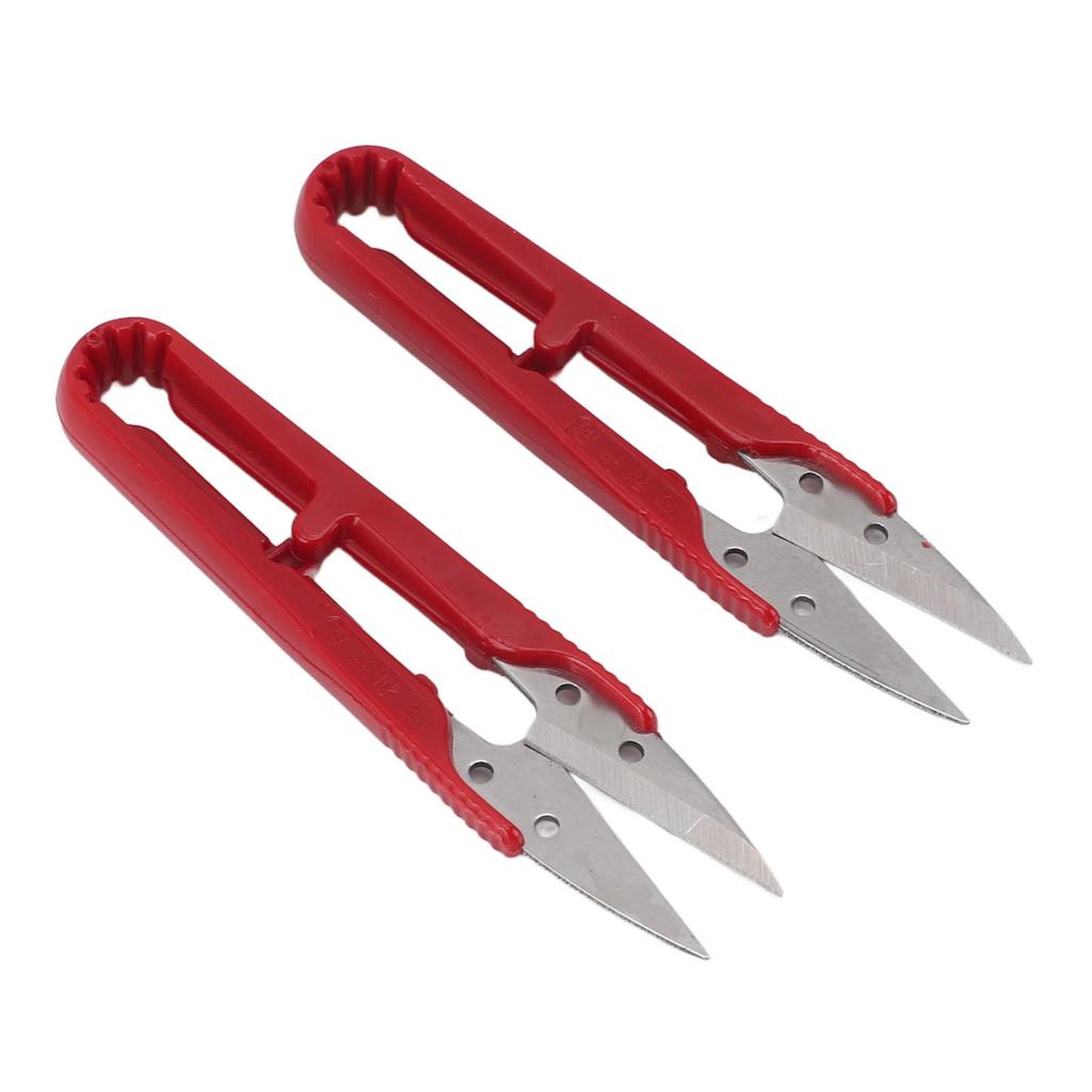 12pcs U Shaped Scissors Professional Stainless Steel Threading Scissors for Needlework Craft Art Work Manual Handicraft   Tool