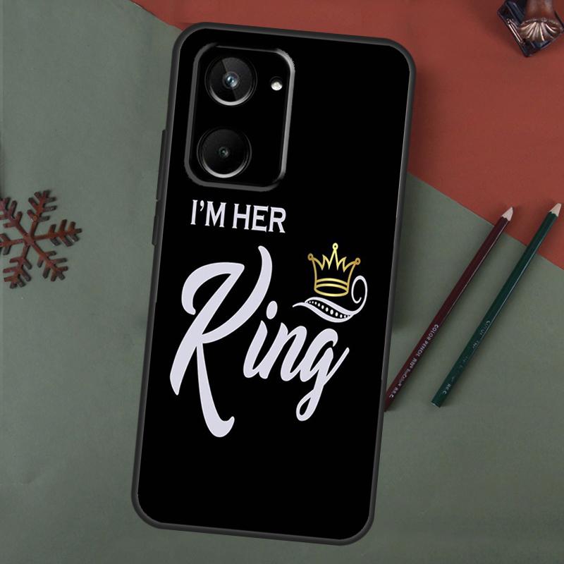 König Königin Paar Liebhaber Hülle Für Realme C61 C53 C55 C33 C63 C51 C65 C67 C71 C75 11 12 13 14 15 Pro Plus GT6 GT7 Pro