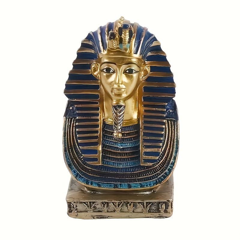 Pyramiden-Pharaonen-Statue - mit altägyptischen Motiven und Textgravuren, ideal für die Heimdekoration