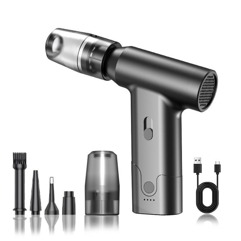Portable Wireless Hair Dryer with Magnetic Nozzle and Aluminum Alloy Dust Blower