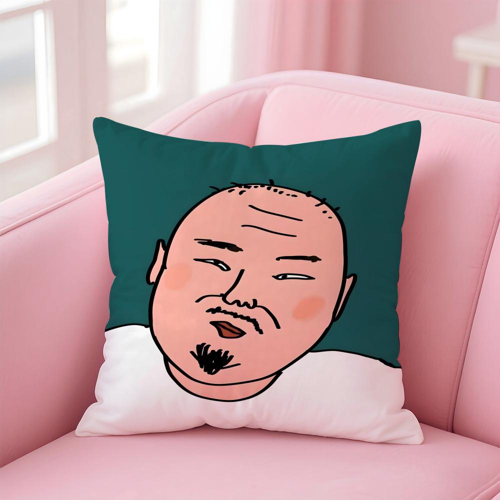 Funny Funny Characters Cushion Cover Pillow Case Soft Skin Friendly Fabric Concealed Zipper
