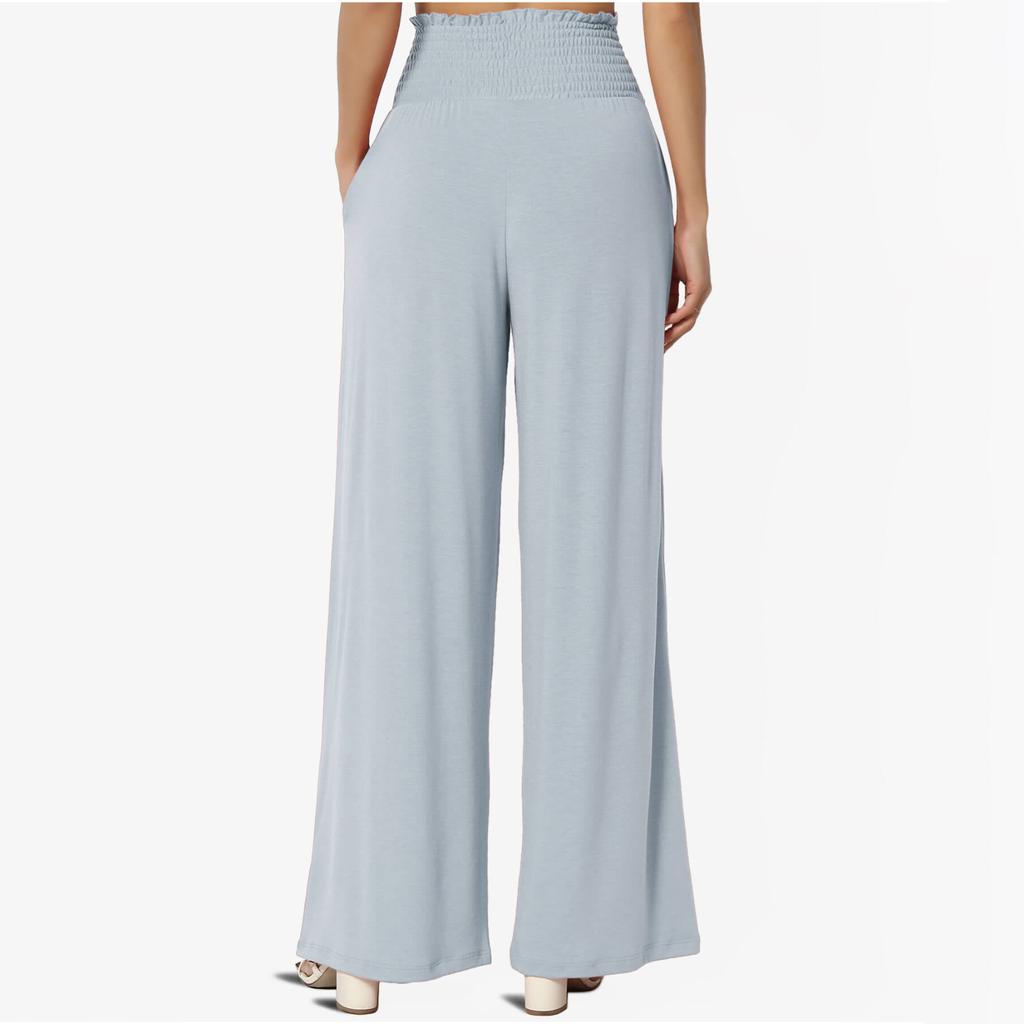 Women's Casual Loose Pants Pocket Loose Pleated Wide Leg Pants