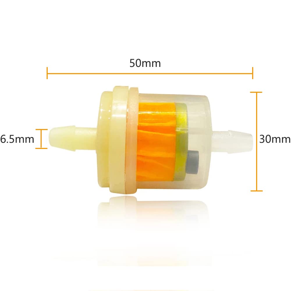 YFFSFDC Gasoline Filter Fuel Filter Inner Diameter Fits 5mm-6mm Magnetic Catch Motorcycle Auto Parts Universal 8pcs