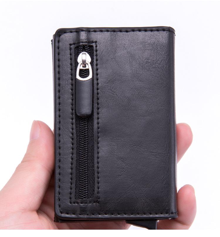 Anti-Theft RFID Zipper Card Holder with NFC Shielding