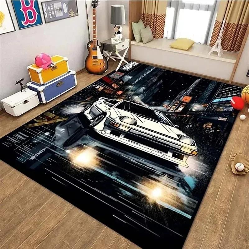 Klasický Sportovní Auto Kobereček Vintage Retro Cool F1 Koberec pro Ložnici Obývací Pokoj Dveře Podlaha Protiskluzové Koberce Podložky Domácí Dekorace