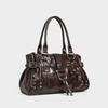 2026 Summer New Retro Rivet Large Capacity Commuter Underarm Tote Bag Shoulder Bag