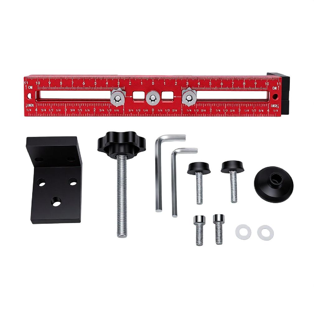 Cabinet Hardware Clamp Adjustable Hole Drilling Locator Cabinet Hardware Jig for Kitchen Bathroom Bedroom
