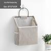 Wall-Mounted Cotton Linen Dormitory Storage Bag