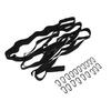 19 Ring Reisebügel Wäscheleine Outdoor Tragbar Camping Wäscheleine mit Karabiner für Reisen