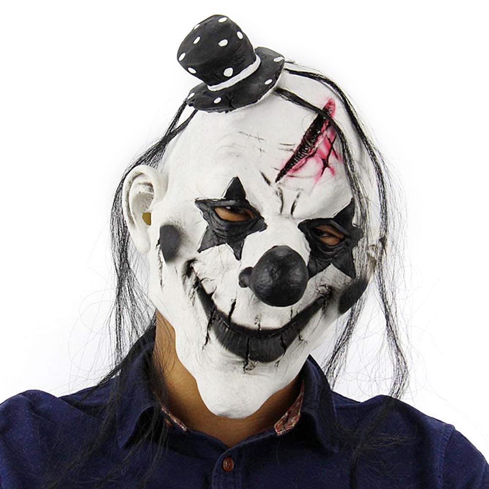 Masca Latex Halloween Mască Groaznică Înfricoșătoare de Clown Mască de Clown Halloween Accesorii pentru Costum de Adult