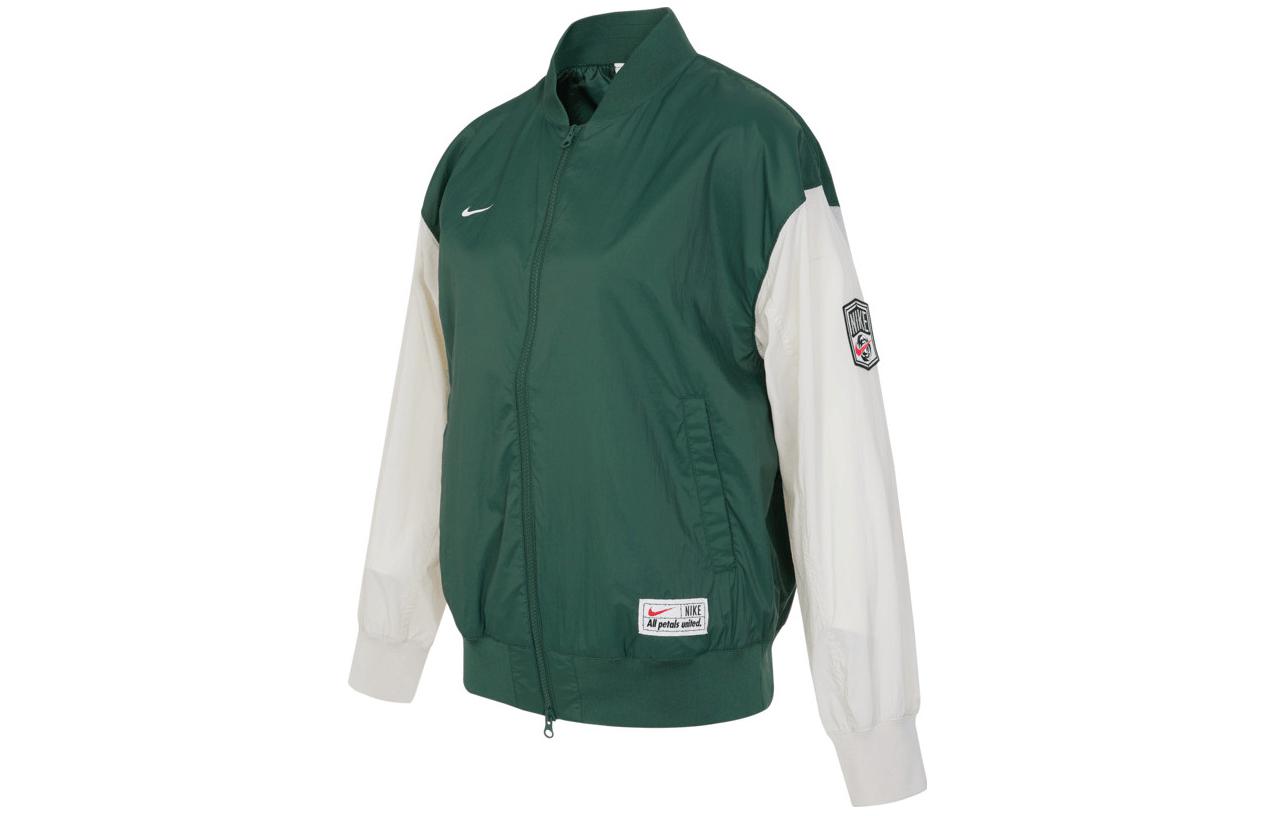 Nike Jackets Women s Green Stand Collar Moderate Other FQ0703-323 S