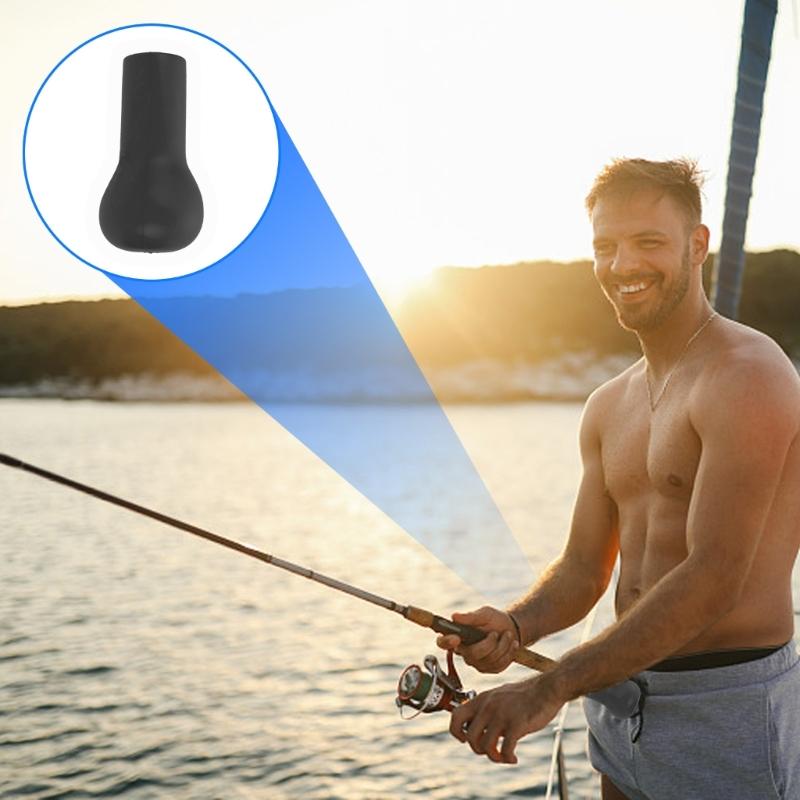 Fishing Rod Butt Cushion Fishing Rod Butt Caps Fishing Rod Holder, Shock Absorption Stand Up Fish Rod Holder for Sea