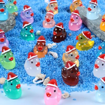 Luminous Christmas Mini Yellow Duck Resin Ornament