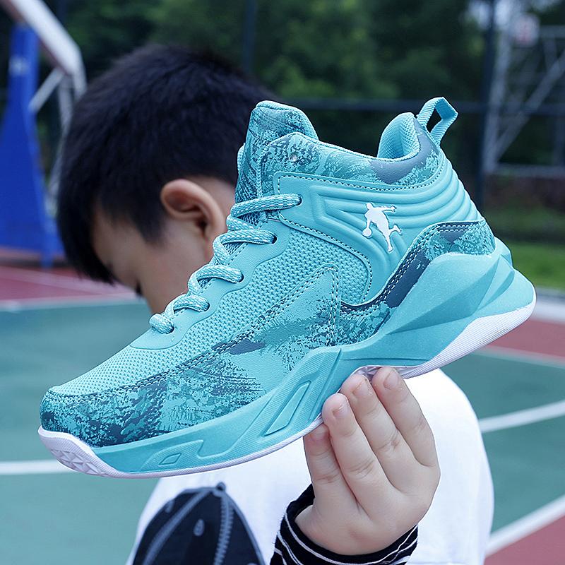 Parent-child Shoes Sneakers Non-slip Boys Basketball Sneakers for Outdoor Sports and Gym Activities