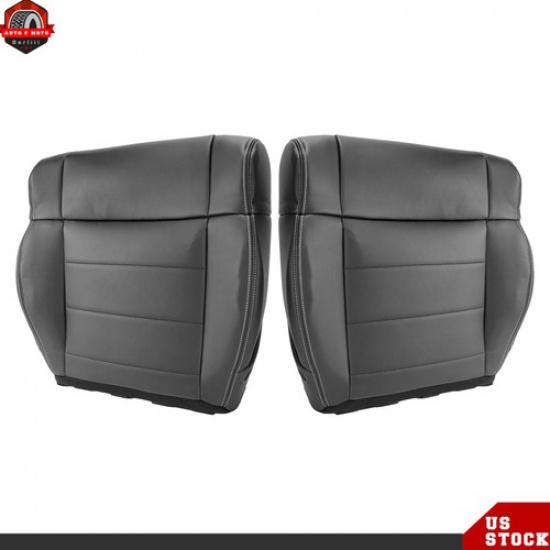 Leather Black Fit For Jeep Wrangler 2007-2012 Driver+Passenger Bottom Seat Cover