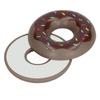 Fidget Toy Magnetic Anxiety Pressure Relieving Doughnut Fidget Slider for Adults Kids Brown
