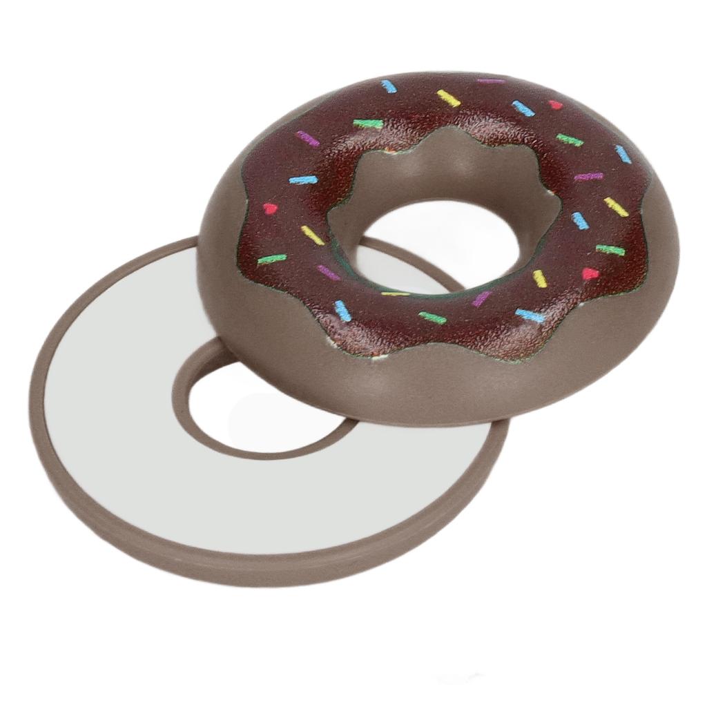 Fidget Toy Magnetic Anxiety Pressure Relieving Doughnut Fidget Slider for Adults Kids Brown