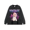 Unisex Vintage Streetwear Cotton Tee With Graphic Print Loose Fit Heavyweight Washed T-Shirt